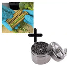 Solid brass cigarette roller package contents