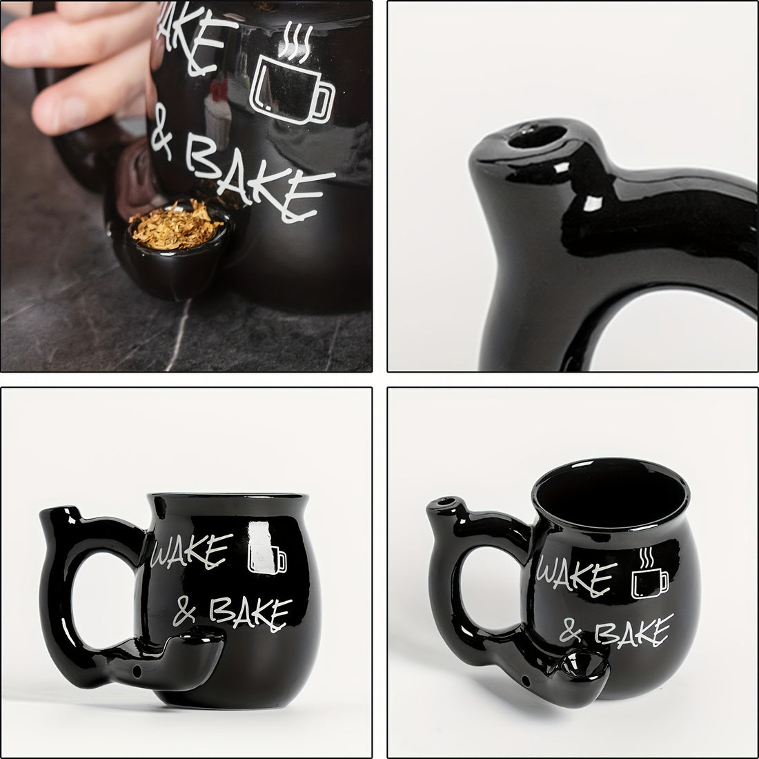 Ceramic smoking cup dimensions and details