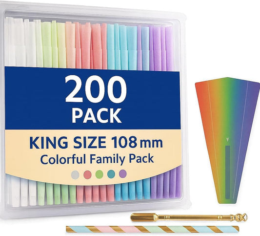 CaiJian colorful 200 count king size cones