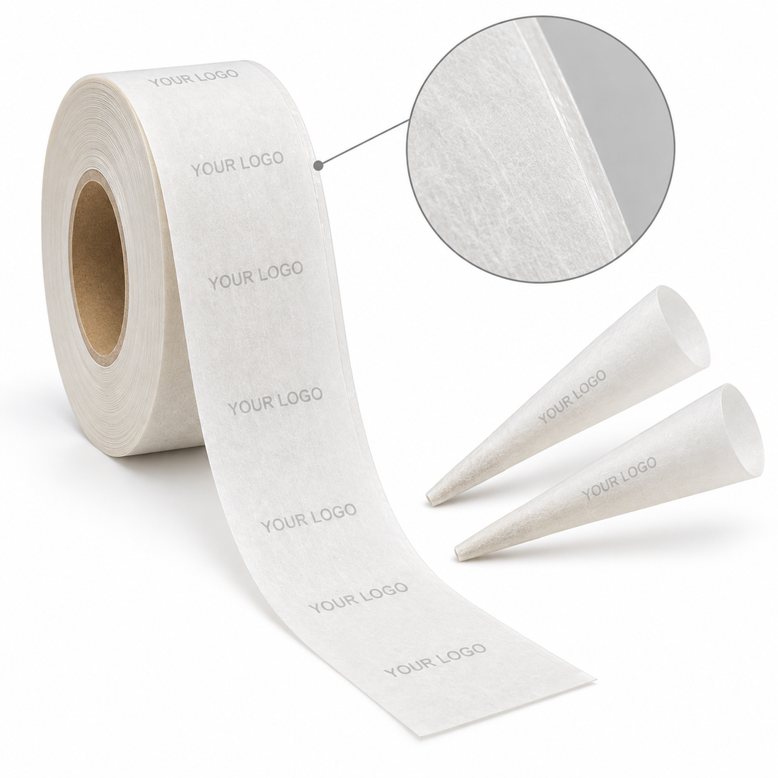 Custom printed hemp pulp rolling paper bobbin for pre-rolled cone manufacturing